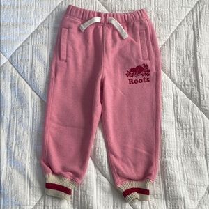 Baby Roots pink sweatpants